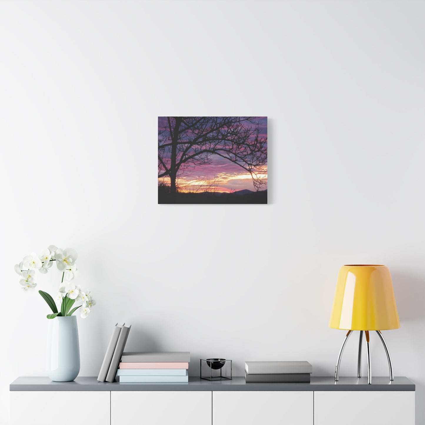 Nature's Edge Wall Canvas - "Tree on Violet"