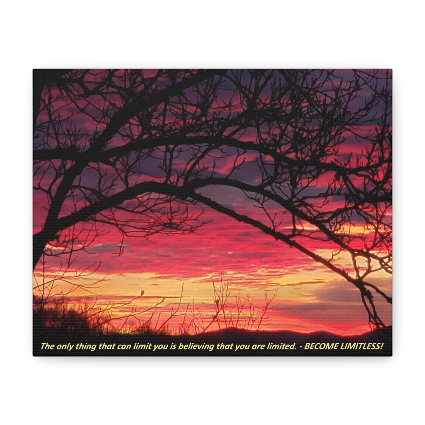 Nature's Edge Wall Canvas - "BECOME LIMITLESS!"