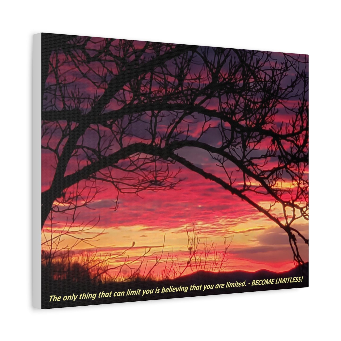 Nature's Edge Wall Canvas - "BECOME LIMITLESS!"