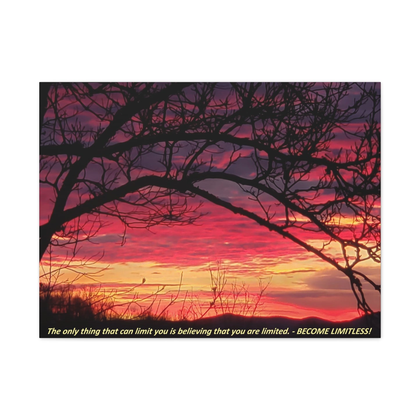 Nature's Edge Wall Canvas - "BECOME LIMITLESS!"