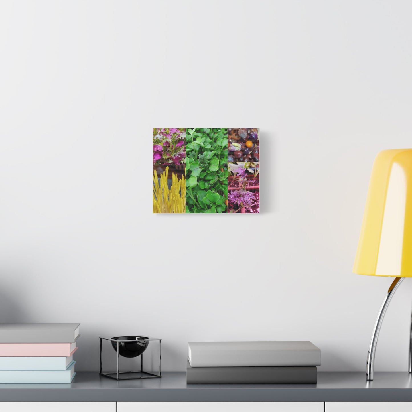 Microgreen-Art Wall Canvas - "Micro-Collage #1"