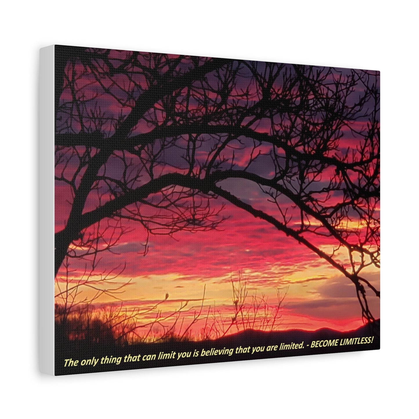 Nature's Edge Wall Canvas - "BECOME LIMITLESS!"