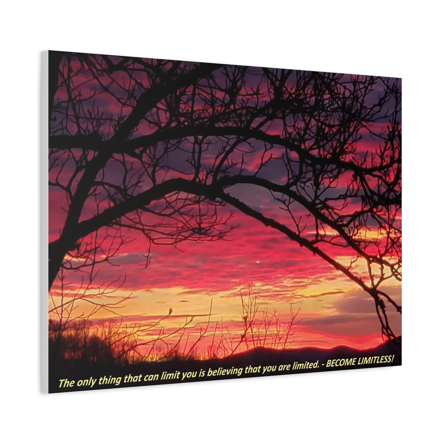 Nature's Edge Wall Canvas - "BECOME LIMITLESS!"