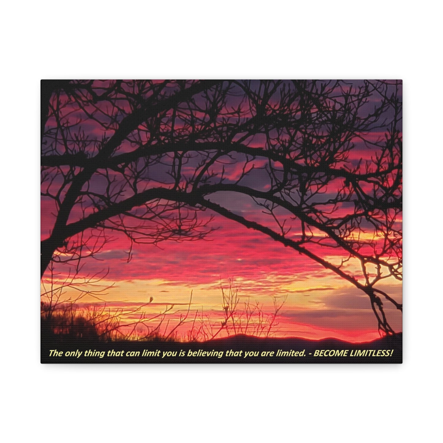 Nature's Edge Wall Canvas - "BECOME LIMITLESS!"